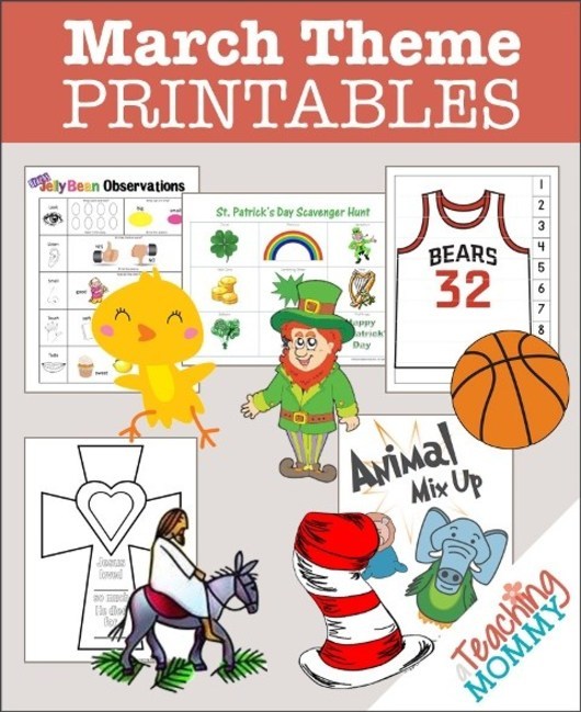 FREE March Themed Printables