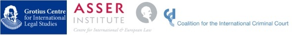 Logo's Grotius  Asser en Coalition for the International Criminal Court