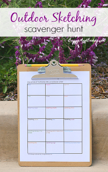 Outdoor Scavenger Hunt and Sound Walk (FREE Printables)