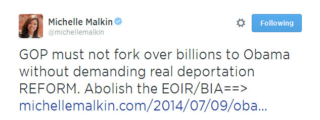 Michelle Malkin Tweet 071414 02