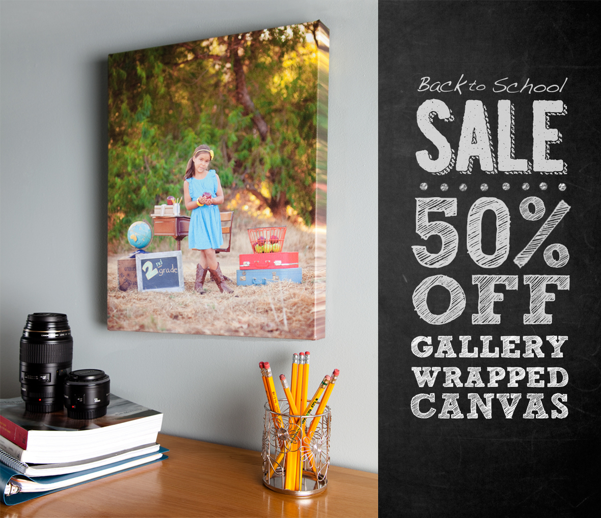 Back to School Gallery Wrapped Canvas Sale