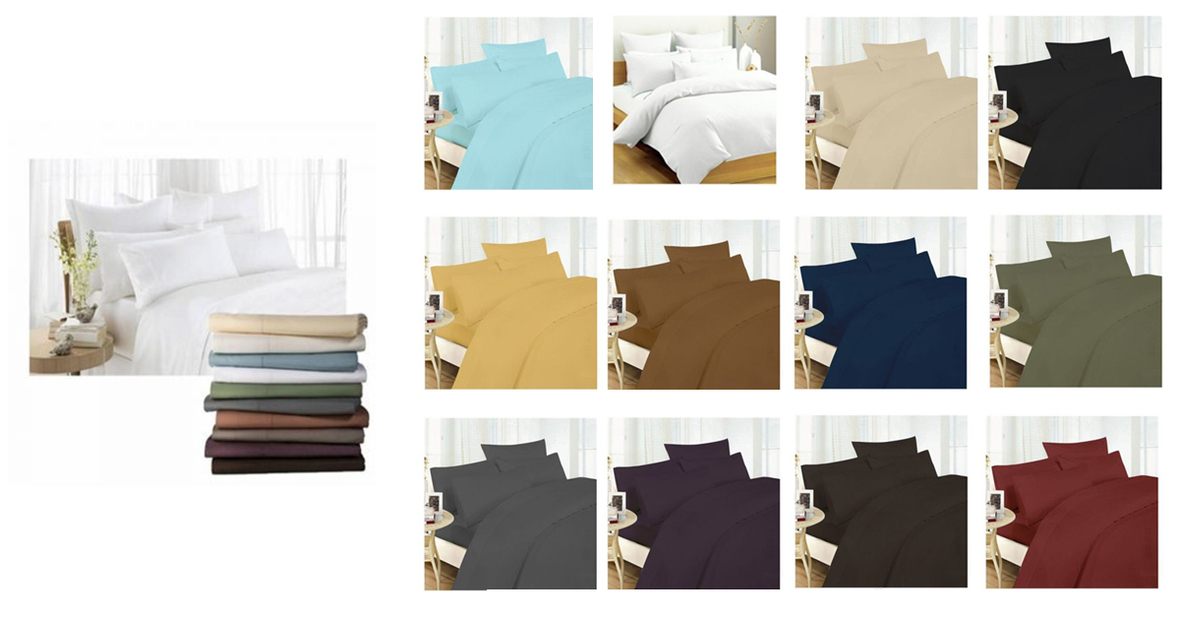 6Piece Set UltraSoft Egyptian Comfort 1600 Series DoubleBrushed