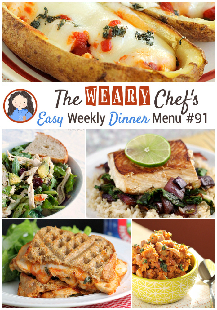 Easy Weekly Dinner Menu 91 featuring Slow Cooker Beans and Rice and