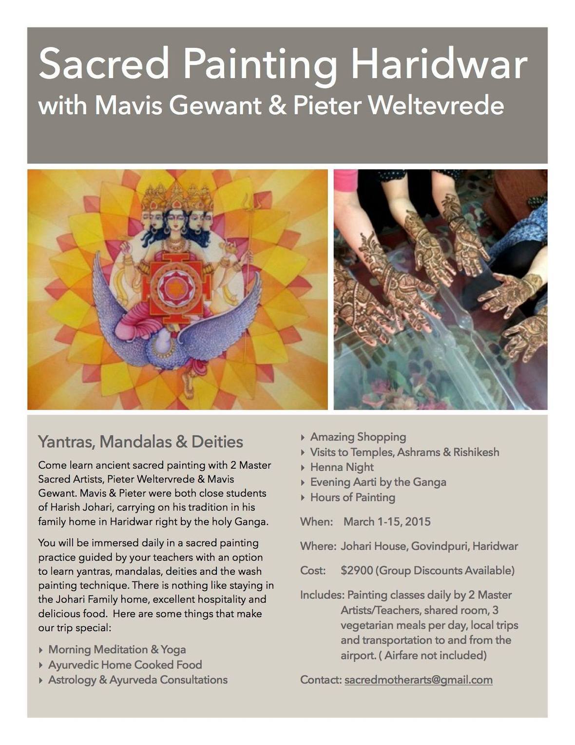 Paint Sacred Images In India with Pieter & Mavis