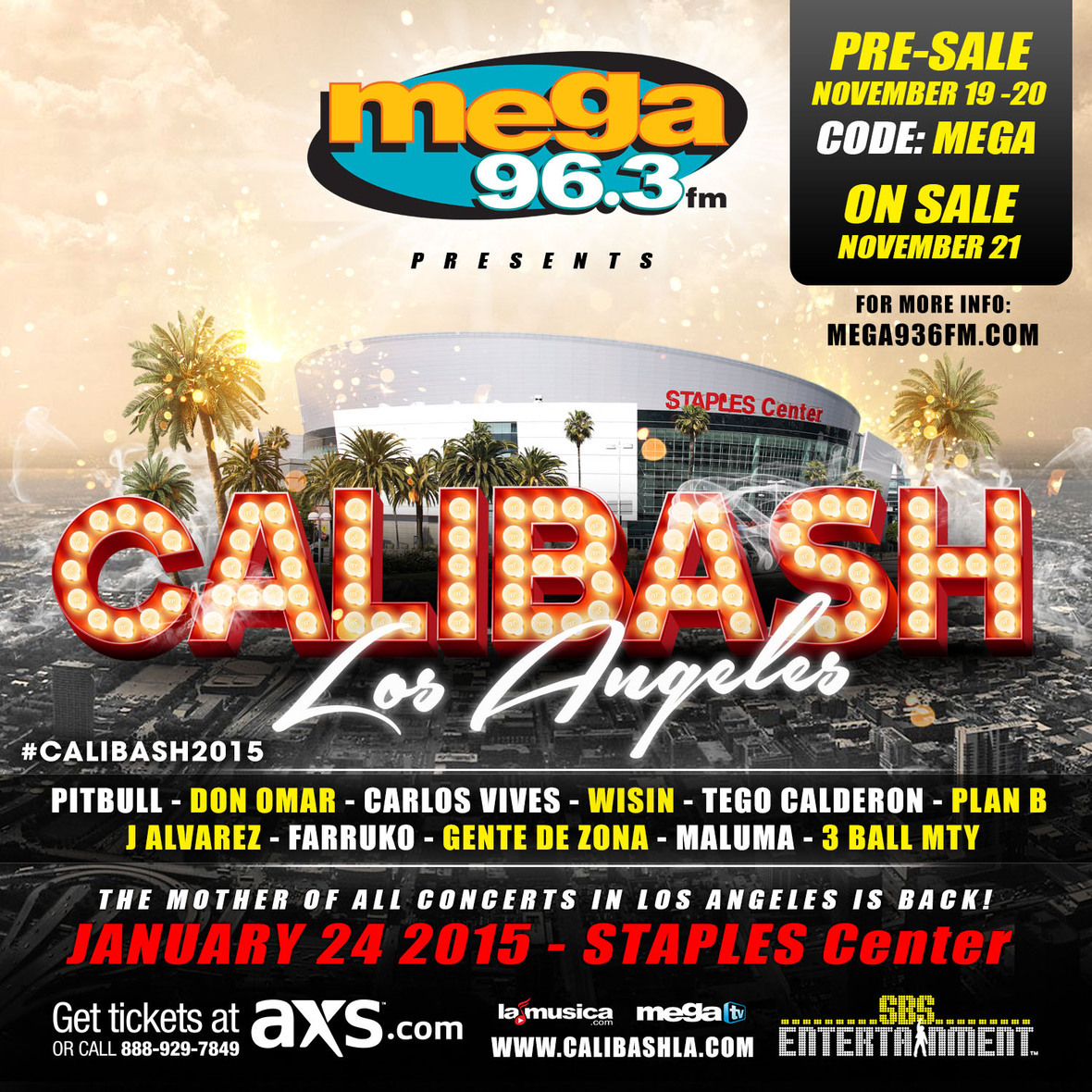 DE PRENSA) CALIBASH EL CONCIERTO MÁS IMPORTANTE DE LA