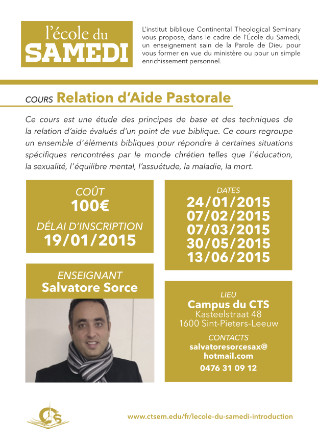 École du Samedi du CTS en 2015