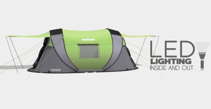 Cinch Pop Up Tent Keeps USB Gadgets Cinch! Ultimate pop up tent with solar
