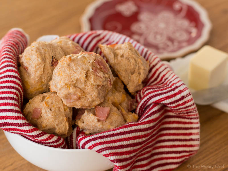 Ham and Cheese Yogurt Biscuits (and a reminder about how to stay on