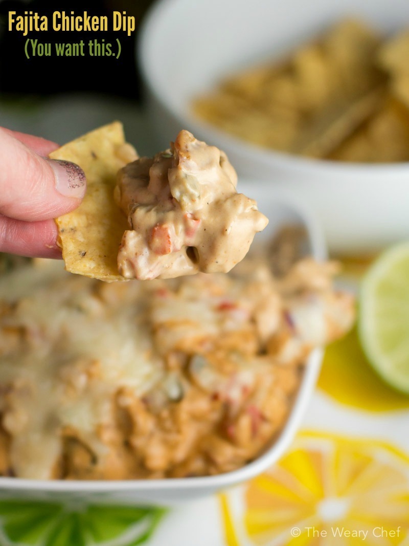 Easy Chicken Fajita Dip (You've gotta try it!)