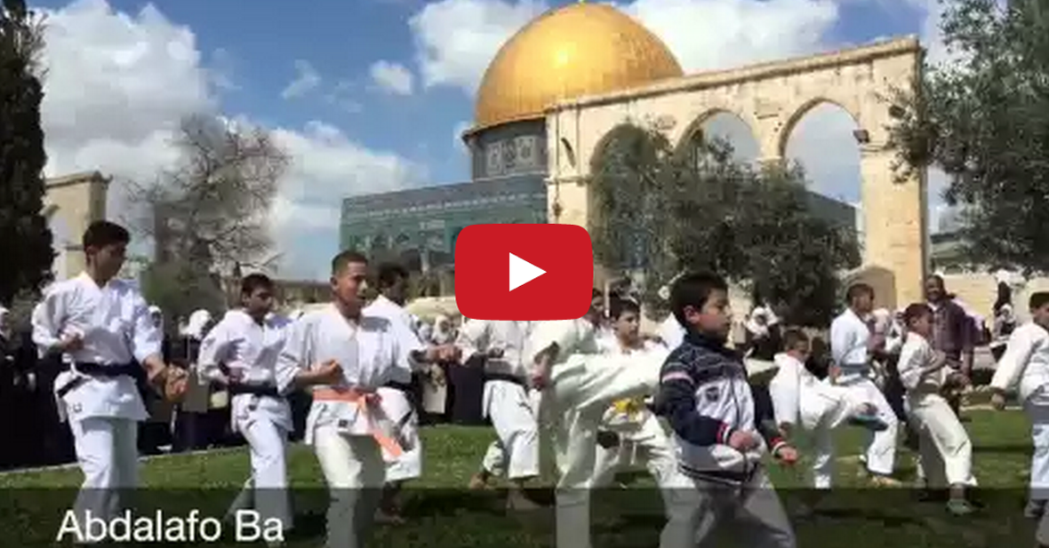 Breaking News Video Temple Mount Karate Demonstration Urges Kids to