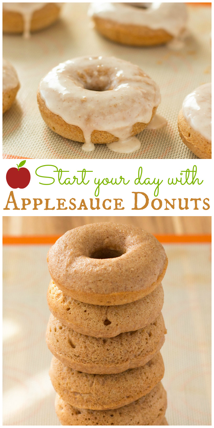 Baked Applesauce Donuts (Low in fat, easy, and delicious!)