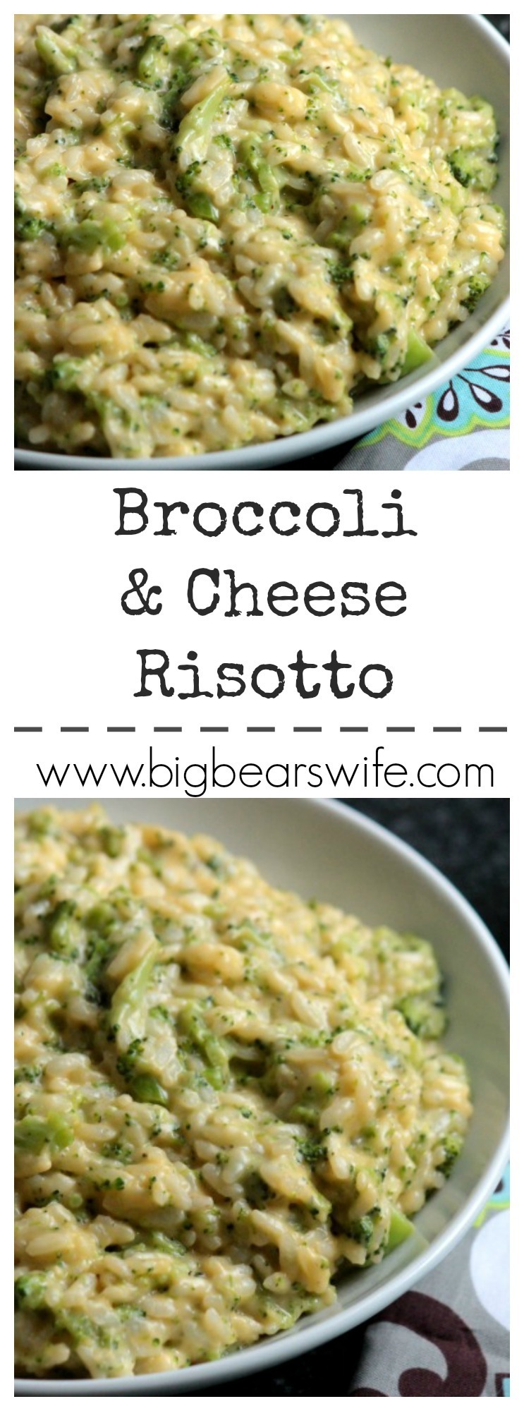 Broccoli and Cheese Risotto from