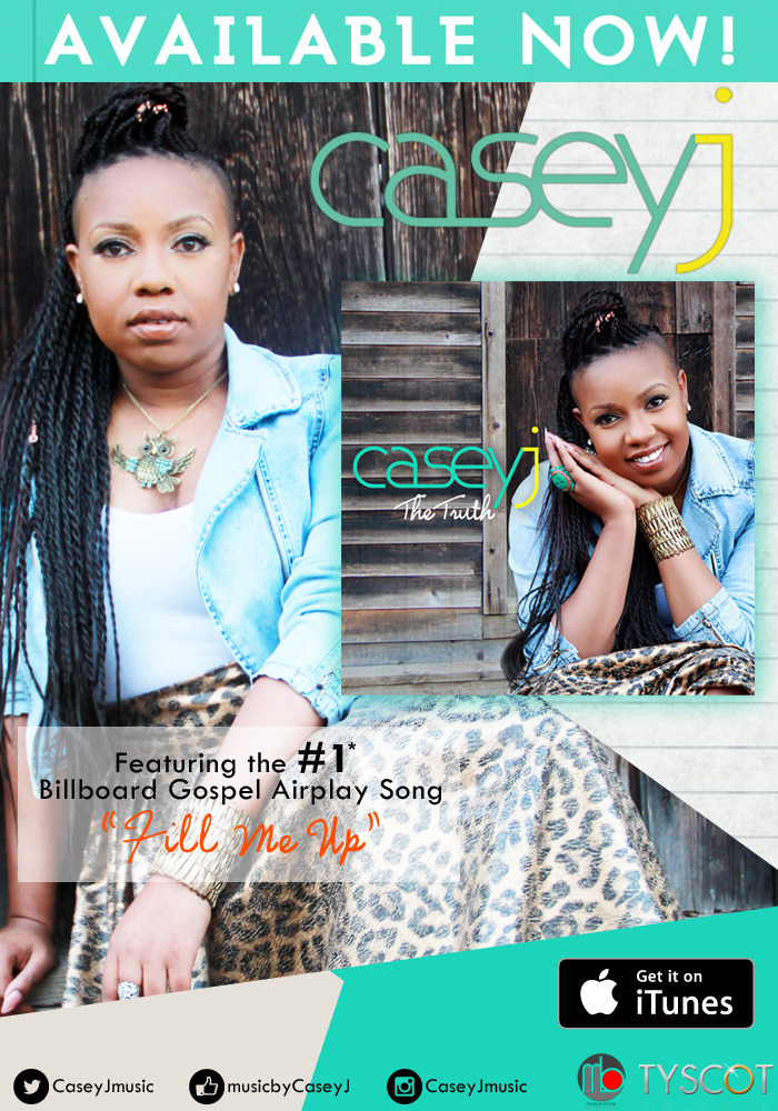 Now Available CASEY J Album Featuring Billboard 1 Single "Fill Me Up"