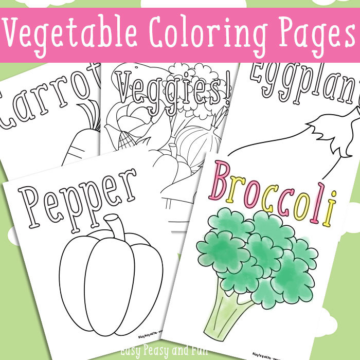 Vegetables Coloring Pages 1