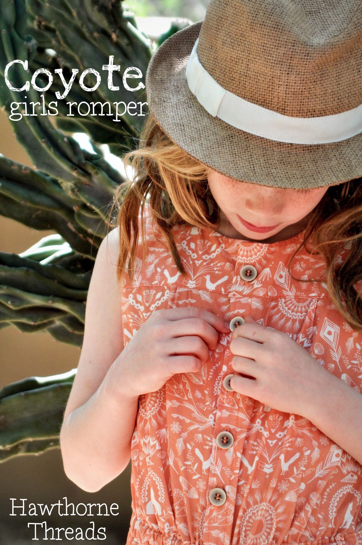 Girls Coyote Romper