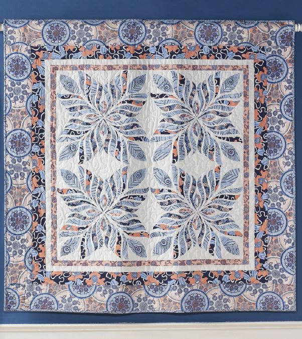 feathered elegance quilt from lookbook