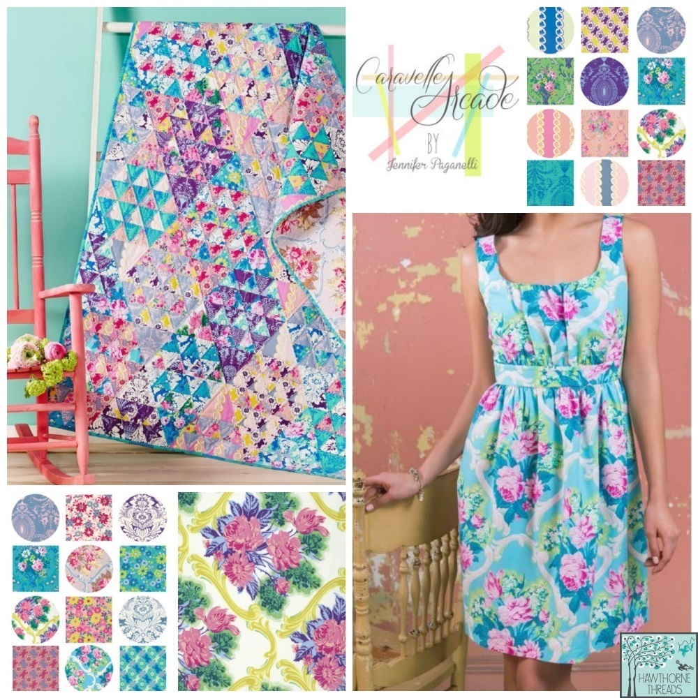 Jennifer Paganelli Caravelle Arcade Fabric Poster