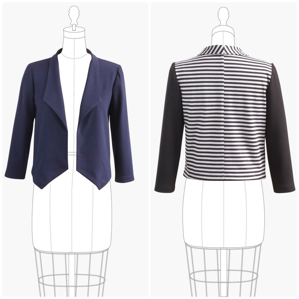 grainline studio  morris blazer sewing pattern