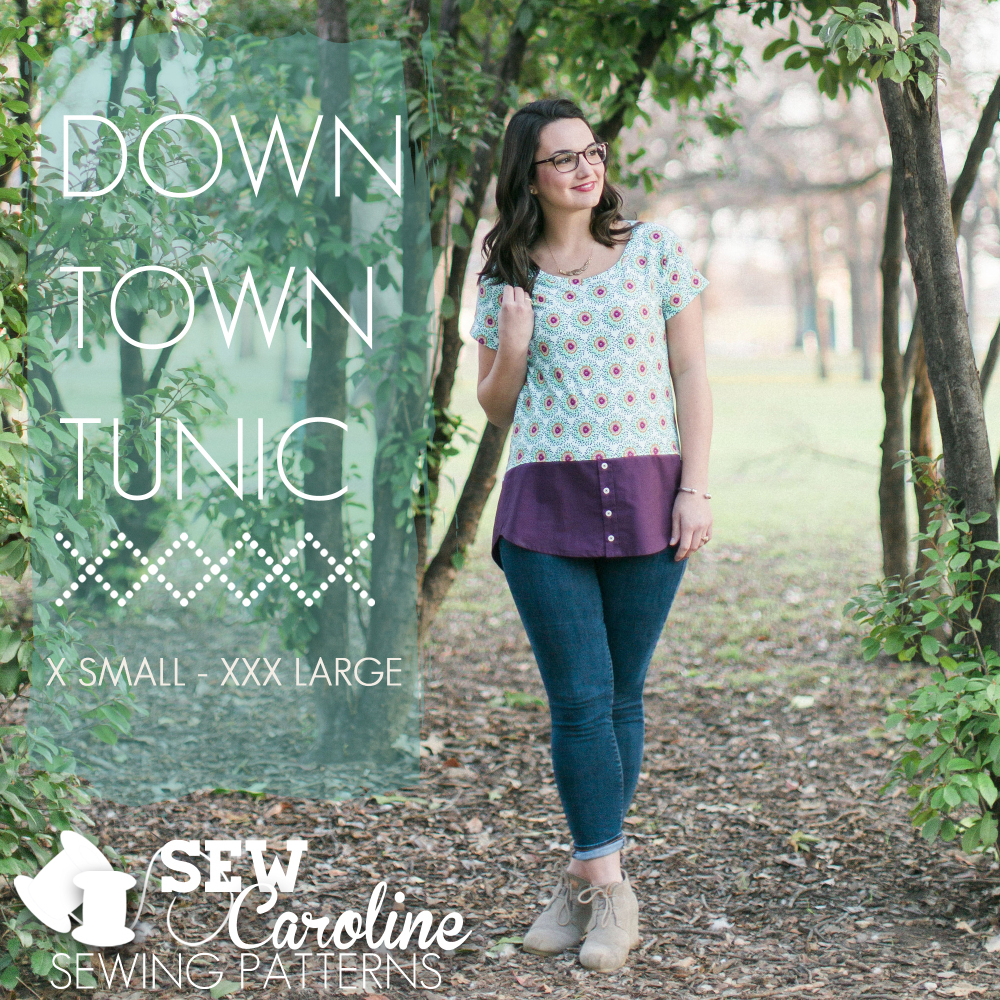 sew caroline downtown tunic sewing pattern