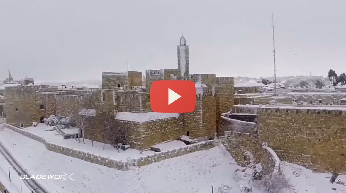 Jerusalem's Mayor let a drone fly freely and this is what it captured..