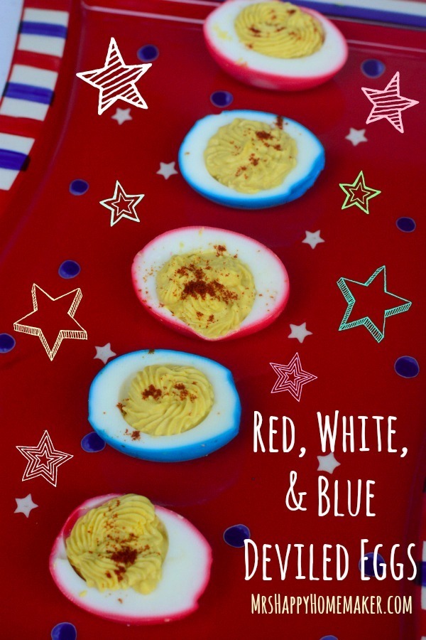 Red, White, & Blue Deviled Eggs NEW!