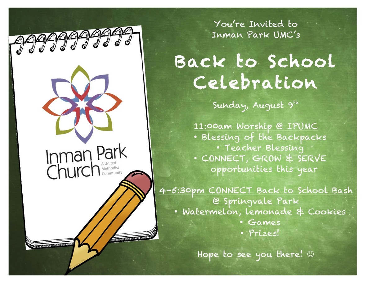 blessing of the backpacks sermon series disciples are in sunday school invitation flyer