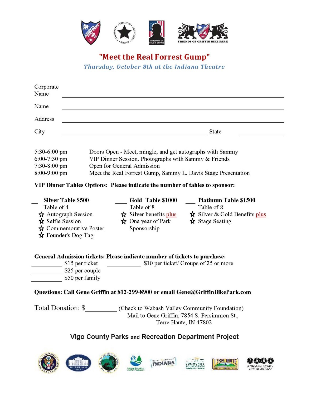 Gump registration