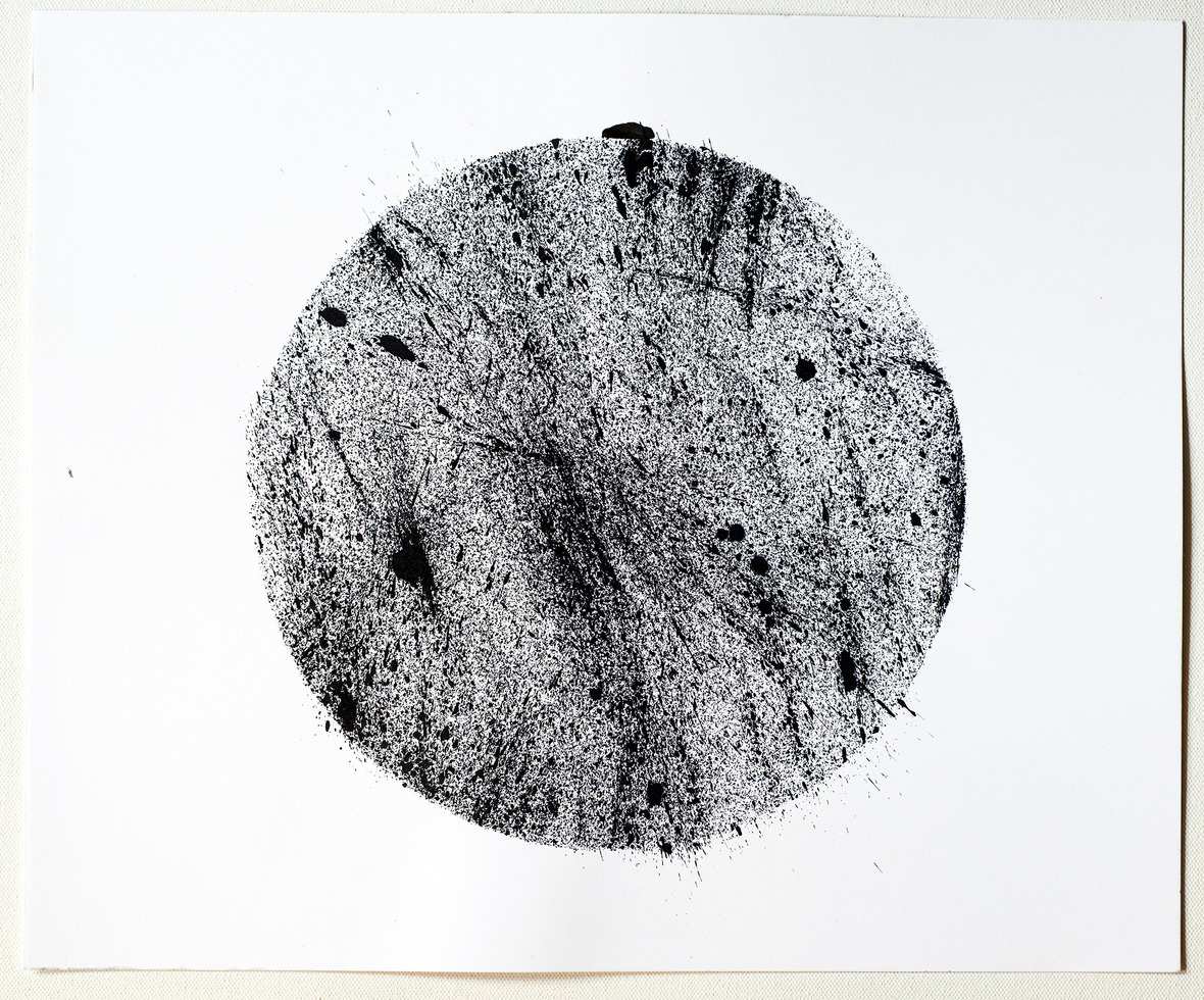 Ink Abstraction  1  ink on paper