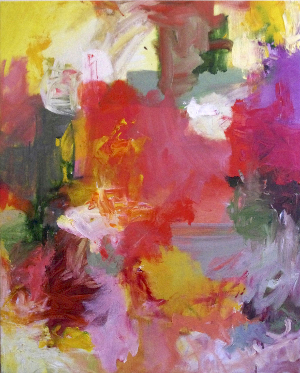 DeAngelis freeform  oil on canvas  30 1-4 x 20 1-2 