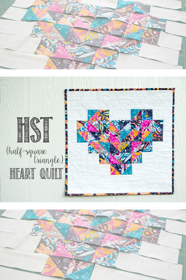 Today's Tutorial Amazing Tote Pattern and Free HST Heart Quilt Pattern