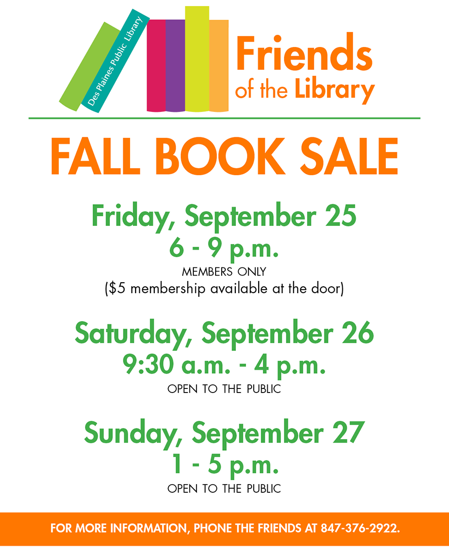 Happening Des Plaines Public Library 9/19 9/25/15