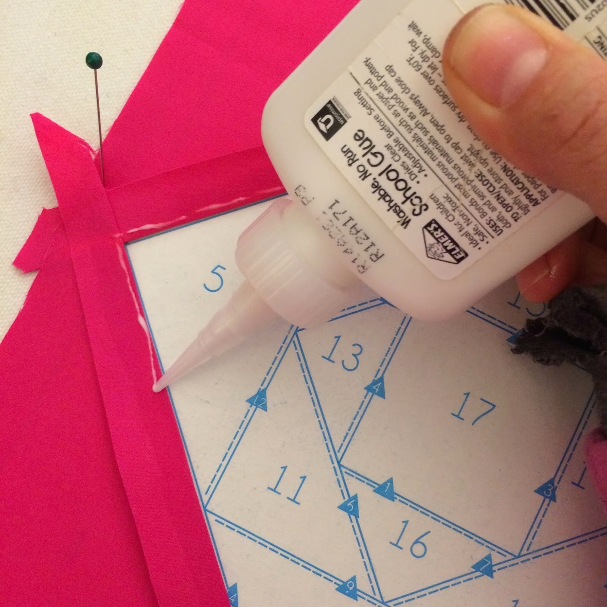 Tips on Glue Basting + A slowsummersewing project coming together