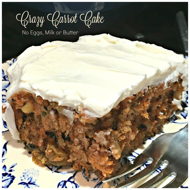 Crazy Carrot Cake No Eggs Milk Or Butter