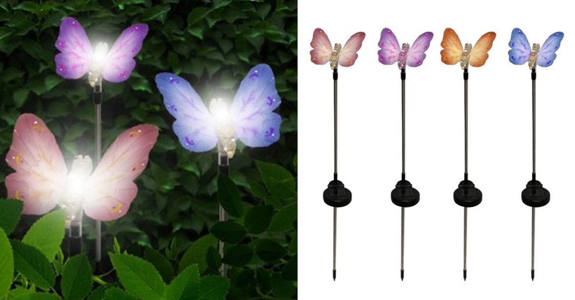 LED Solar Powered Butterfly Light Save 73 off and More!