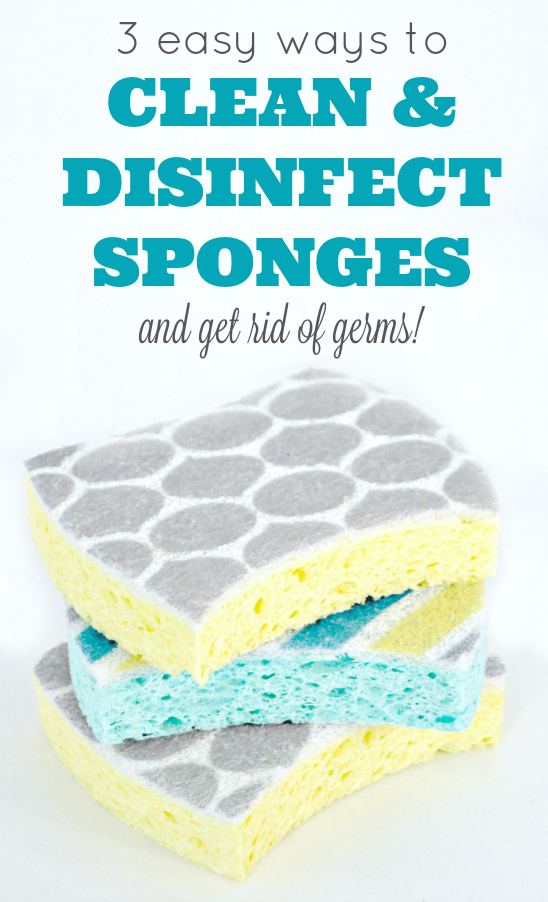 3 Ways To Clean & Disinfect Sponges