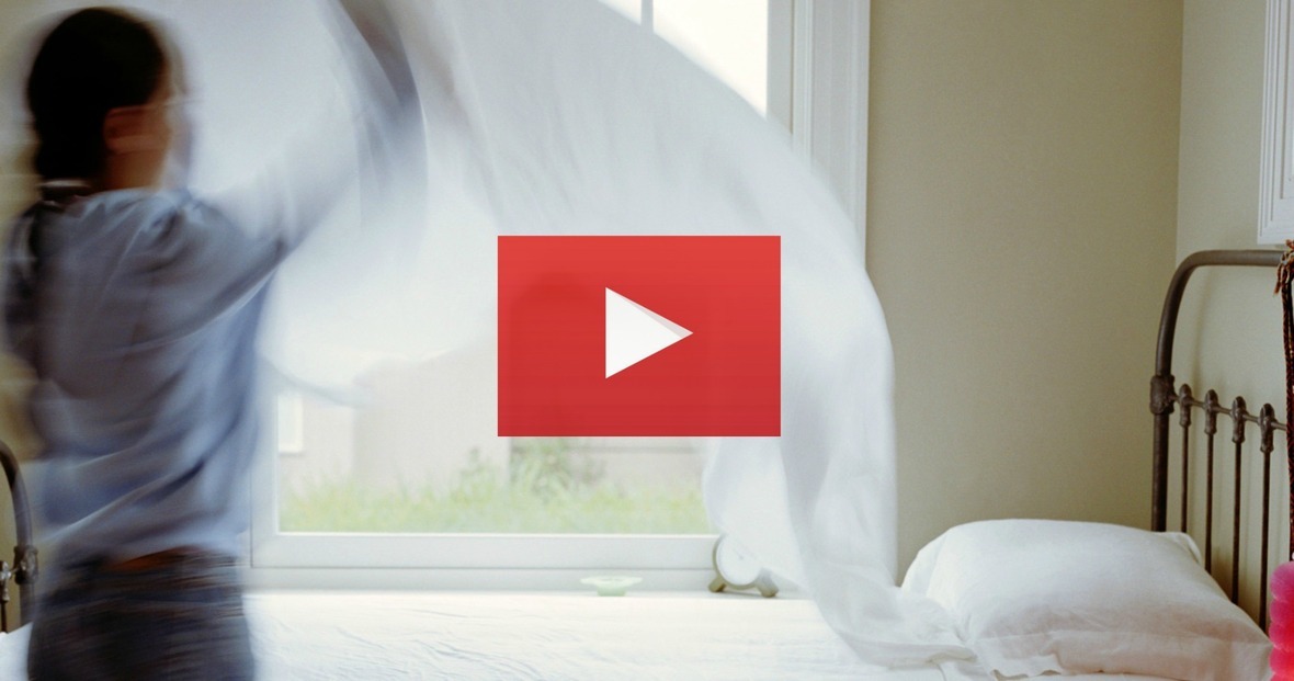 Making the bed with arrow