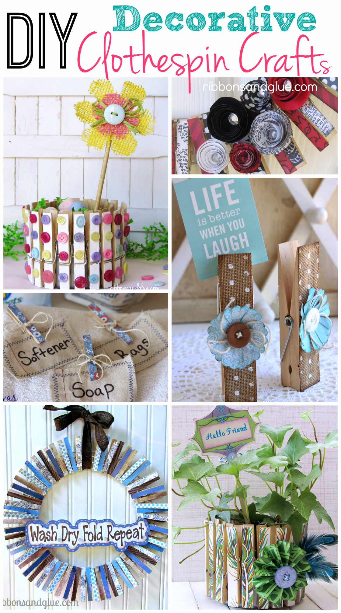 DIY Decorative Clothespin Crafts