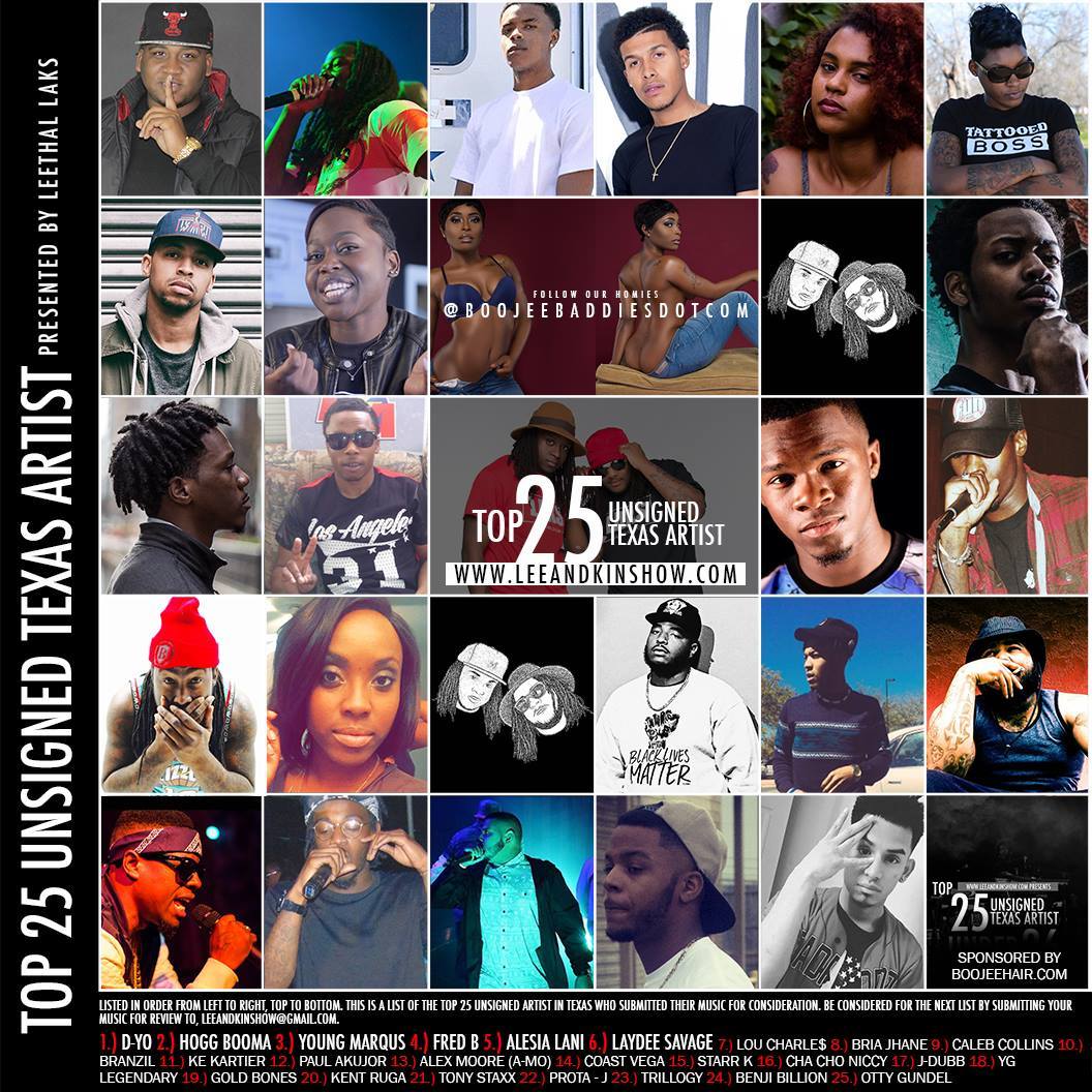 Official, LAKS's official Top 25 Unsigned Artist list is released