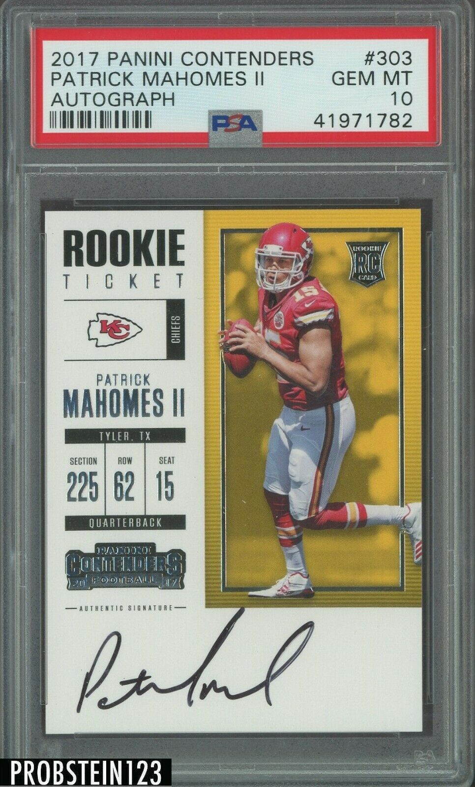 Over 300 Patrick Mahomes Premium Rookie Card Auctions with Total Bids
