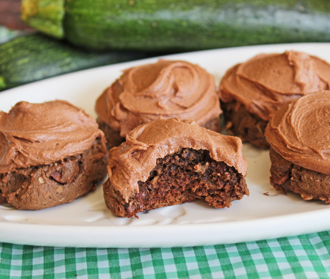 Chocolate Frosted Zucchini Cookies
