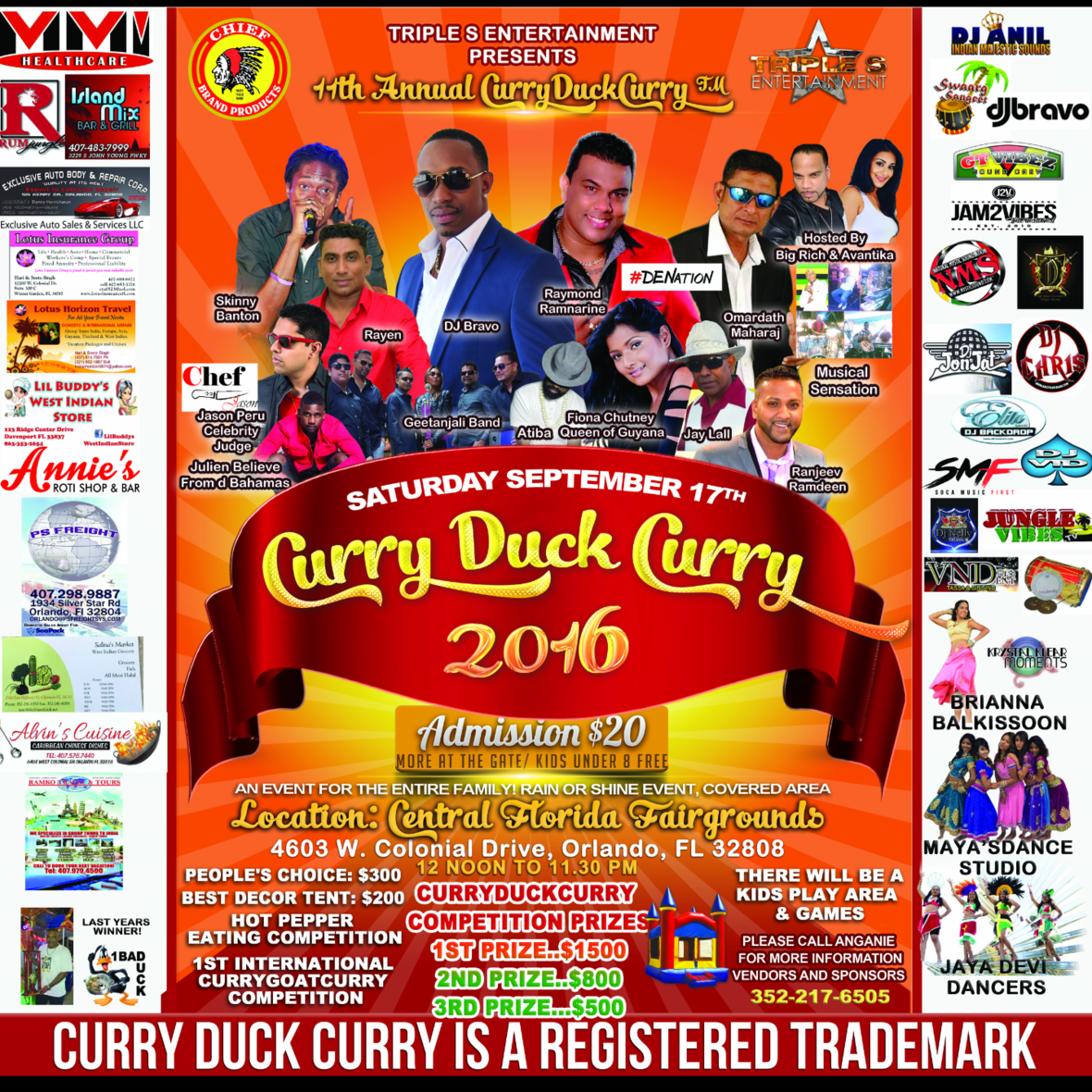 today today the 11th annual curry duck curry competition the flyer orlando fl