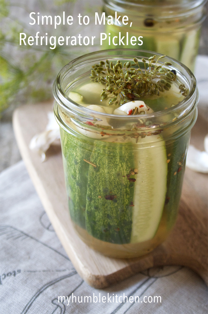 Simple to Make, Refrigerator Pickles