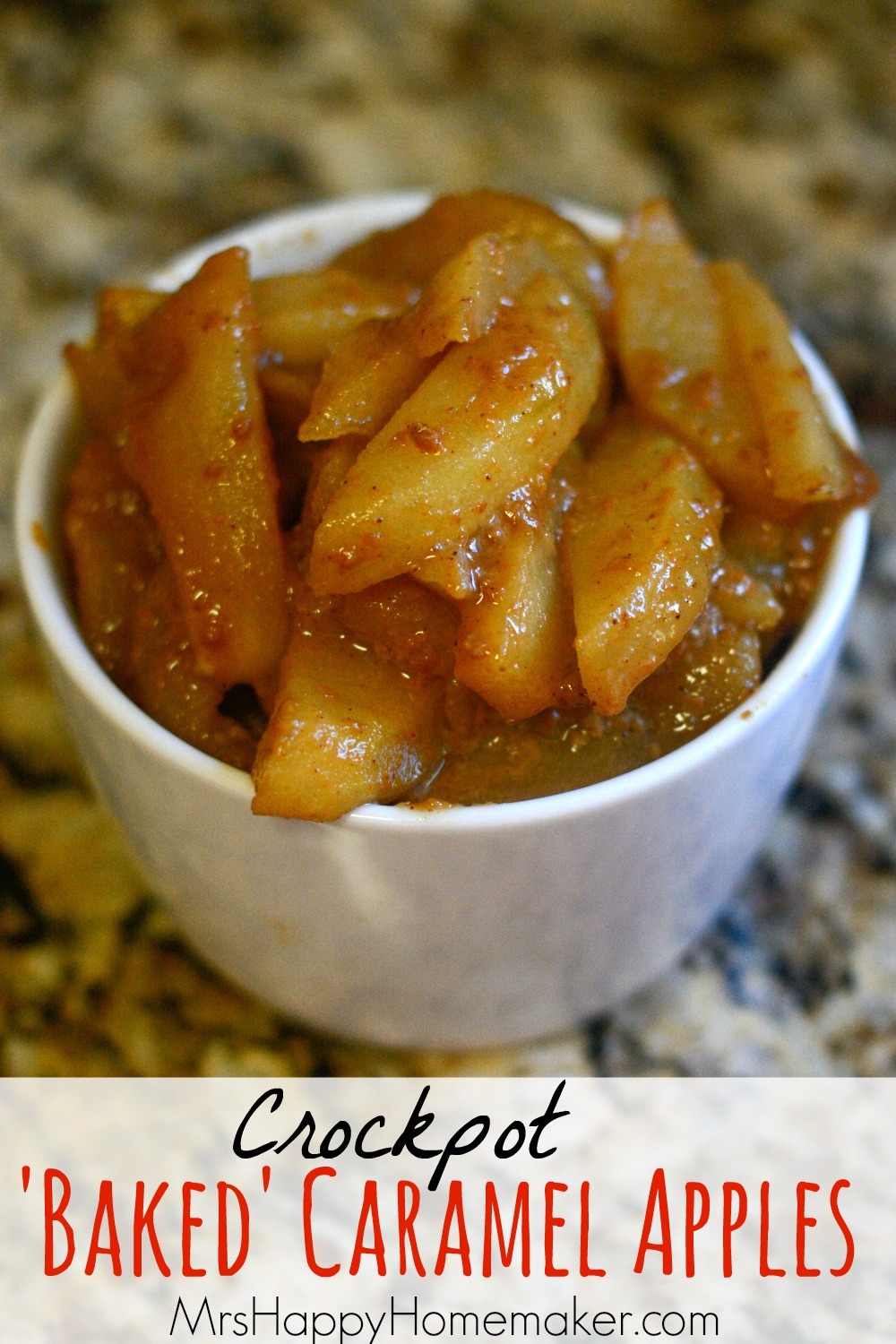 Crockpot 'Baked' Caramel Apples