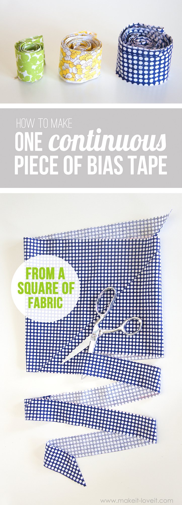 Today's Tutorial DIY Bias Tape Tips & Tricks!