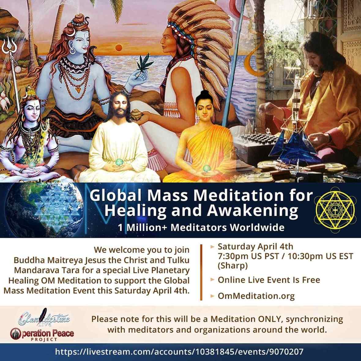 Tonight Be A Part of the One Million Meditators for Healing