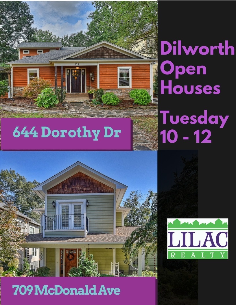 Dilworth Open Houses today 10Noon