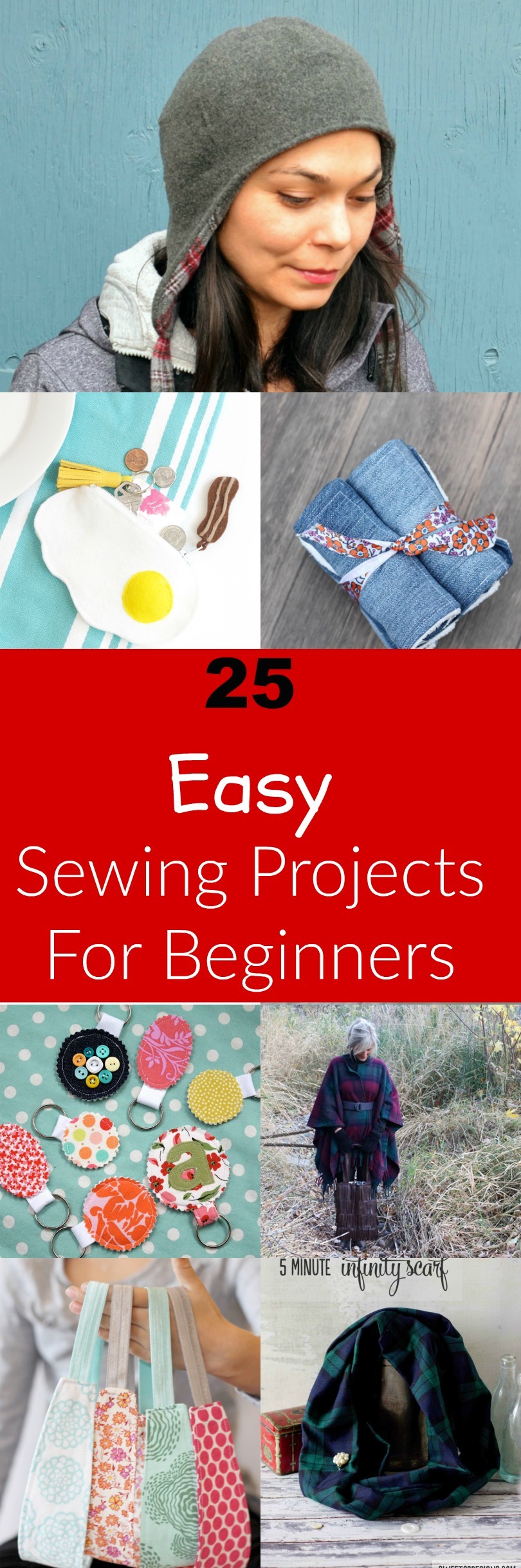 FREE PATTERN ALERT: 25 free sewing patterns for beginners