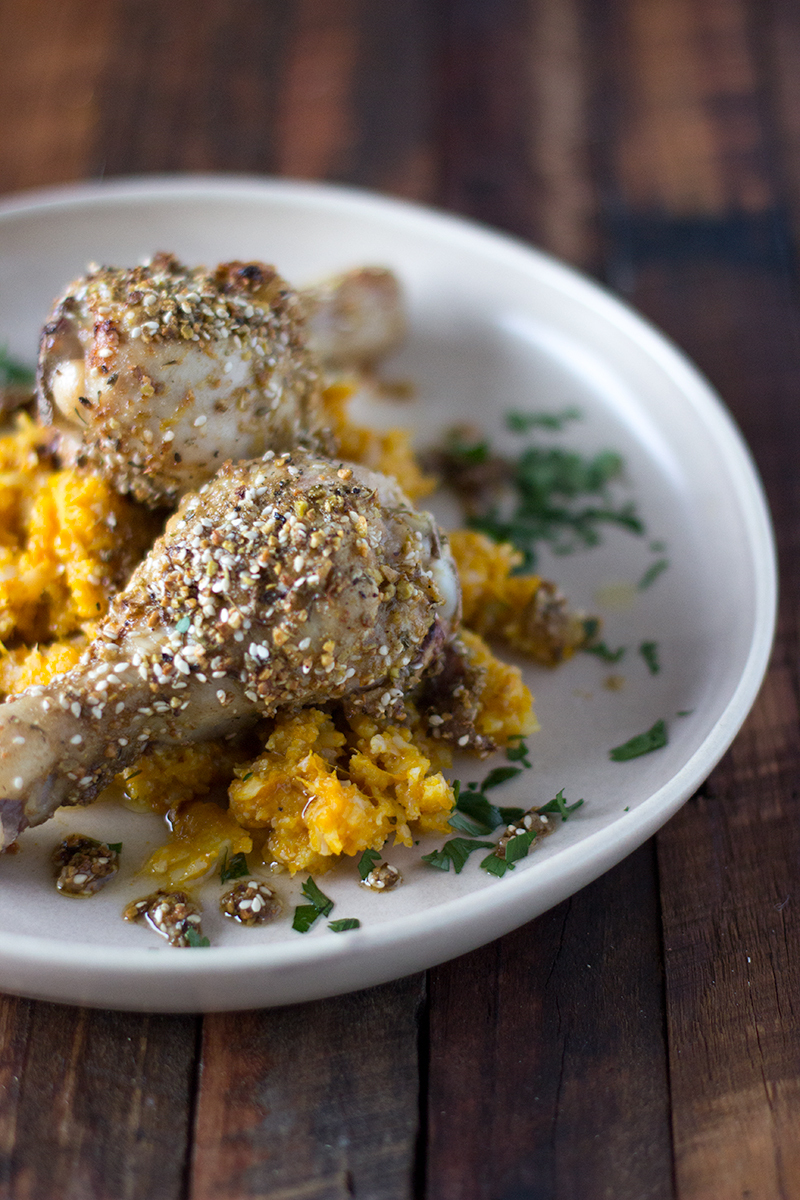 {NEW Recipe Post!} Dukkah & Lemon Roast Chicken Drumsticks w