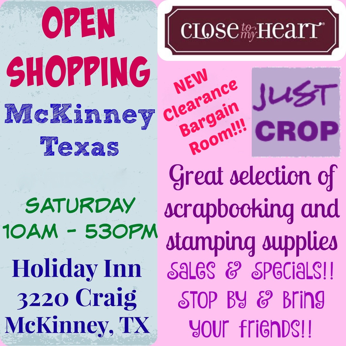 Scrapbooking Crops, Retreats & Events