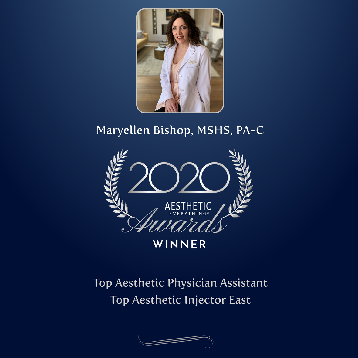 Press Release Maryellen MSHS, PAC wins Top Aesthetic